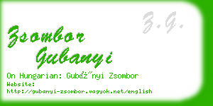 zsombor gubanyi business card